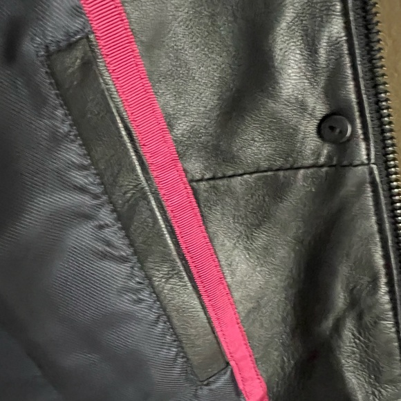 DANIER Black Italian Leather Jacket Size S - Picture 9 of 11